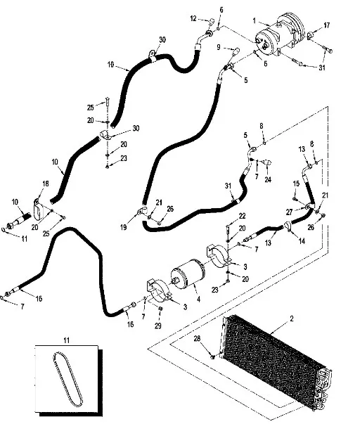 87580494 - Шланг кондиционера T9/St.