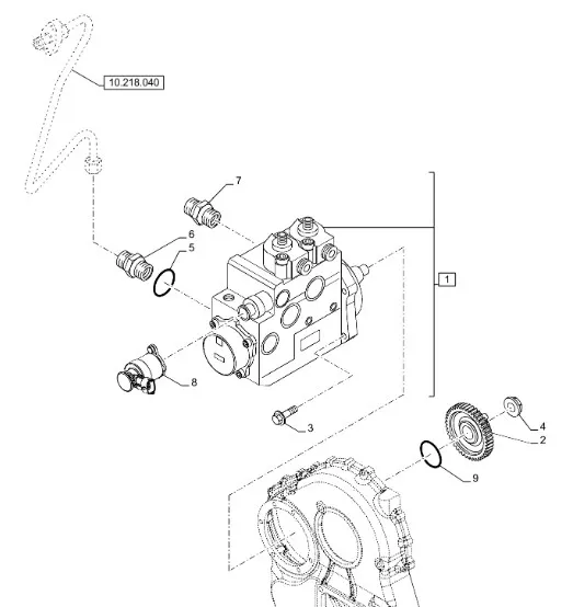5801486599 - Насос топл. ДВС Cursor13 T9.615/St.